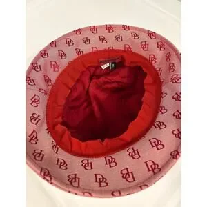 Dooney & Bourke Red Monogram Bucket Hat.  PRE-LOVED.  Made In Italy. The Bucket Hat - Rouge – Dandy Del Mar main image 3